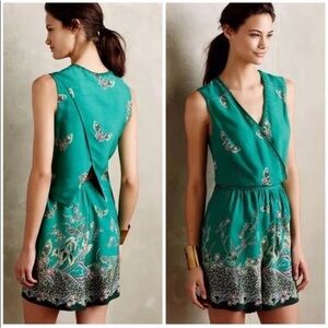 Anthropologie RARE Elevenses Floral Romper